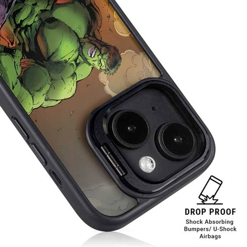 Marvel Hulk Smash iPhone 14 Kickstand Case